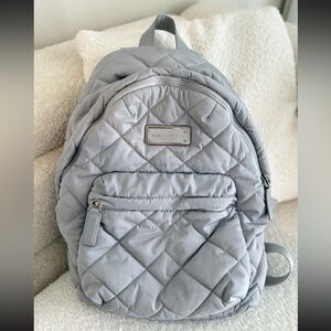 MARC JACOBS Quilted Nylon Backpack, Rock Grey‎